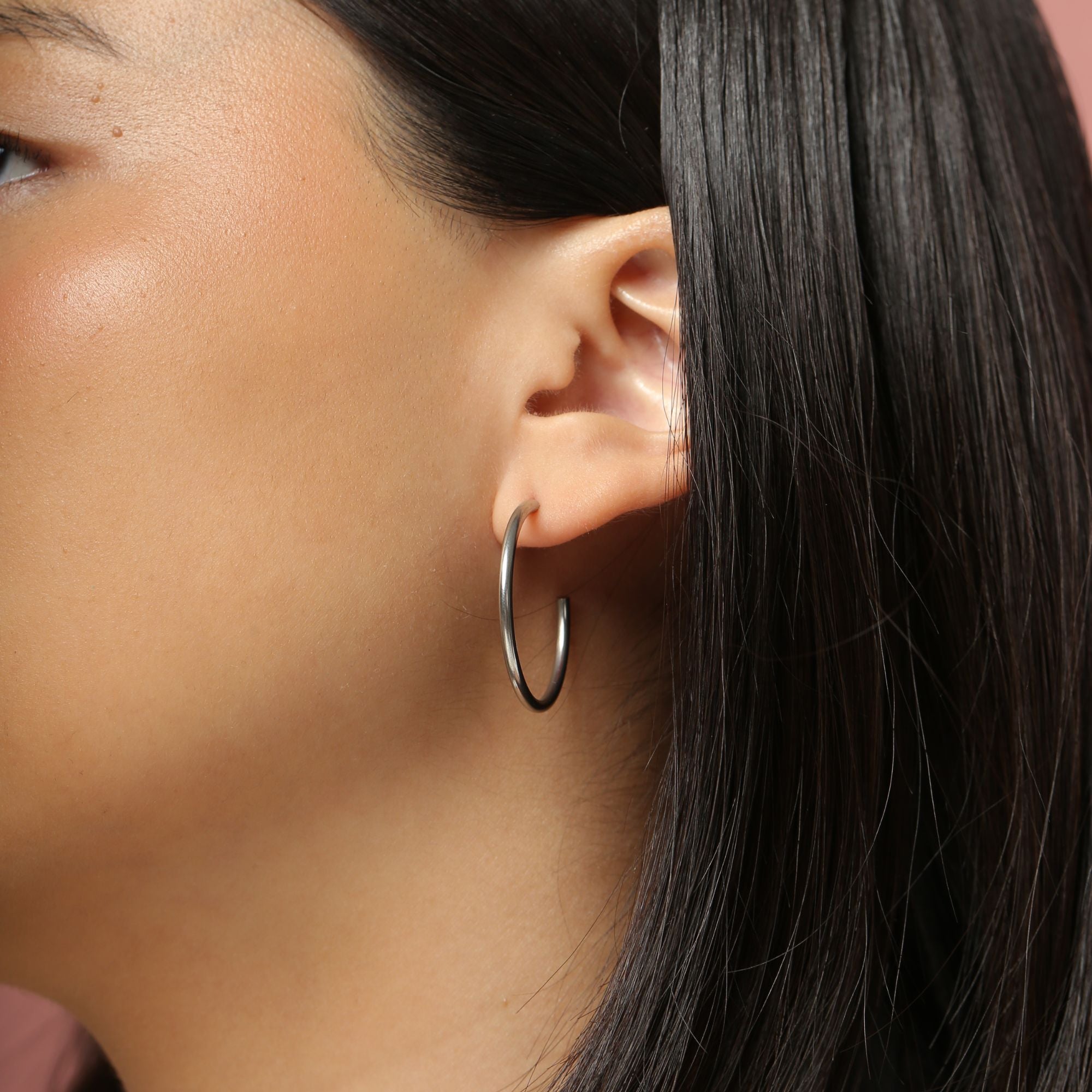 Agostina Silver Hoops - Cali Tiger