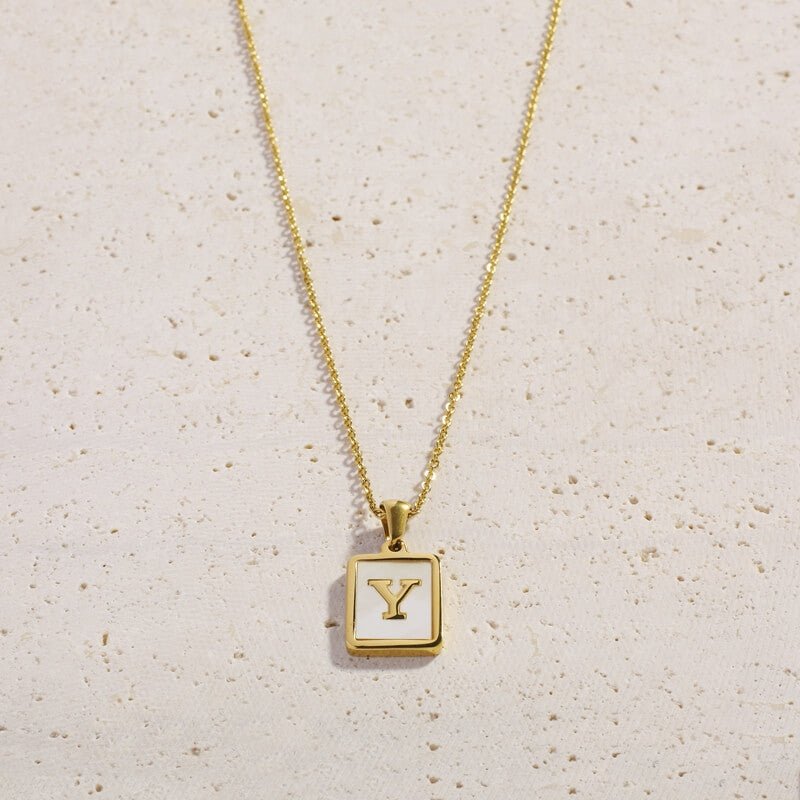 Shell Letter Necklaces - Cali Tiger