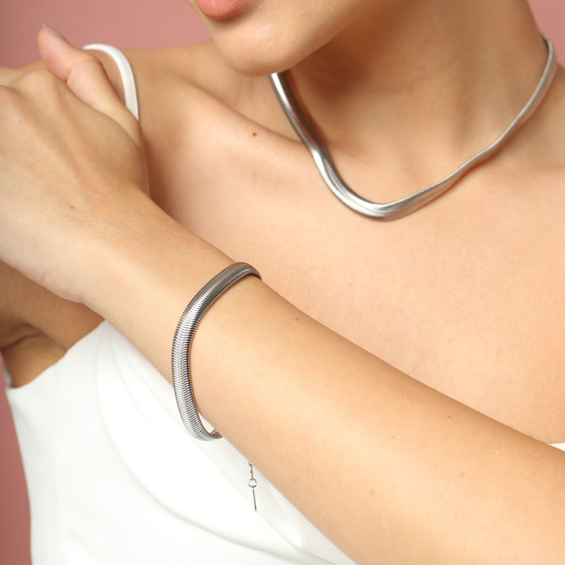 Silver Seville Bracelet - Cali Tiger