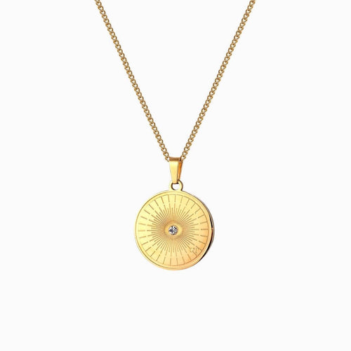 For The Sun Lovers Coin Necklace - Cali Tiger