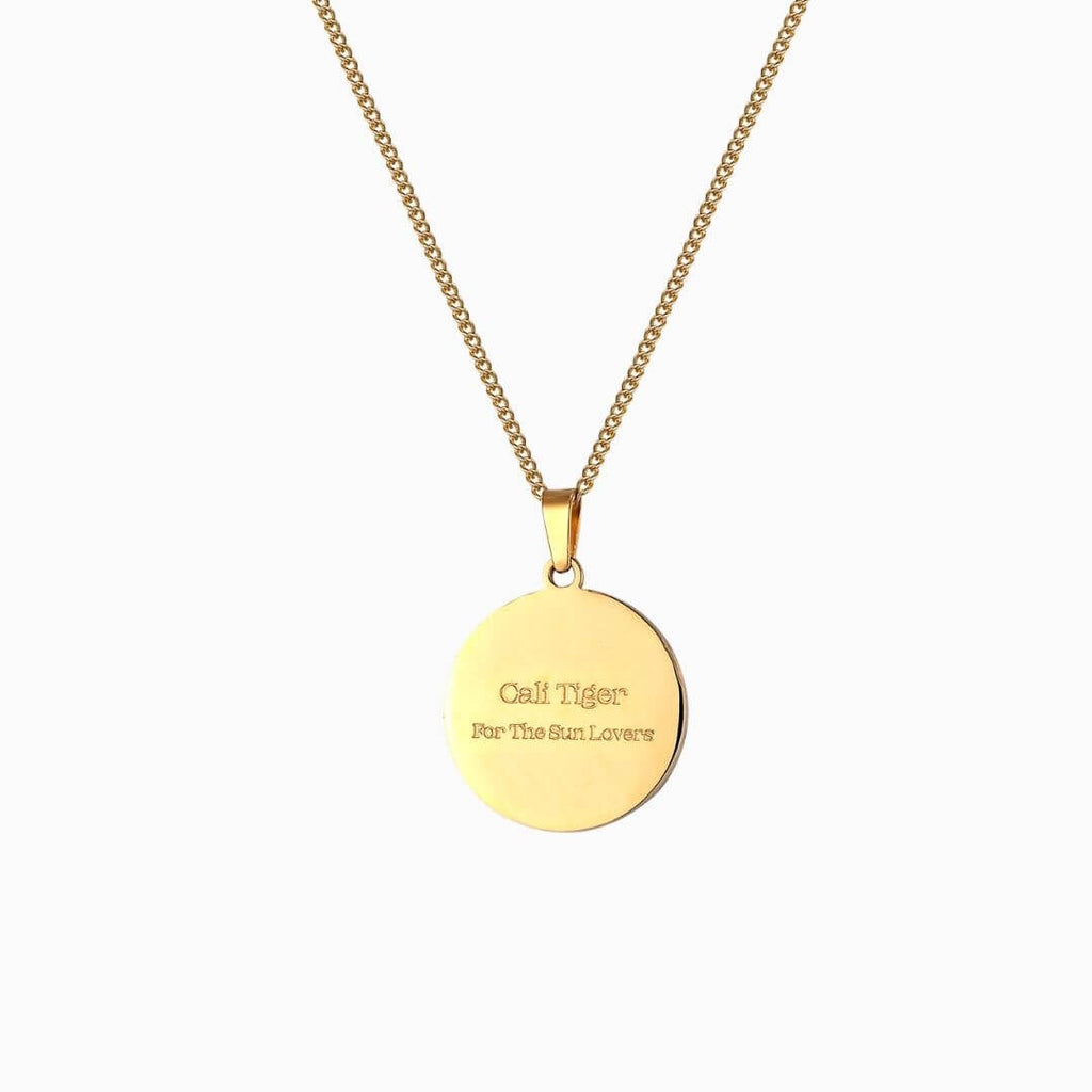 For The Sun Lovers Coin Necklace - Cali Tiger