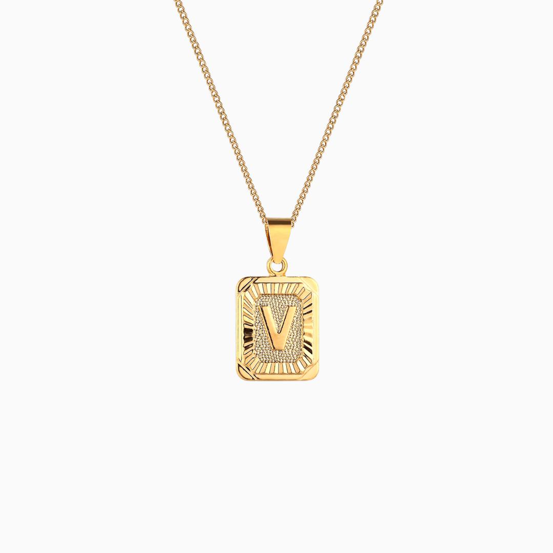 Cali Tiger 18K Gold Platted Letter B Necklace